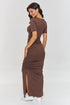 Robe de jour model 209749 Makadamia